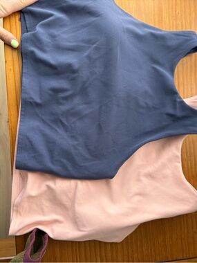Athleta Reversible Tank Top - Navy and Blush
